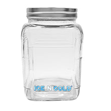 Load image into Gallery viewer, 3-Liter Glass Storage Jar – 0.79 Gallon, 101 Oz, with Brushed Aluminum Lid