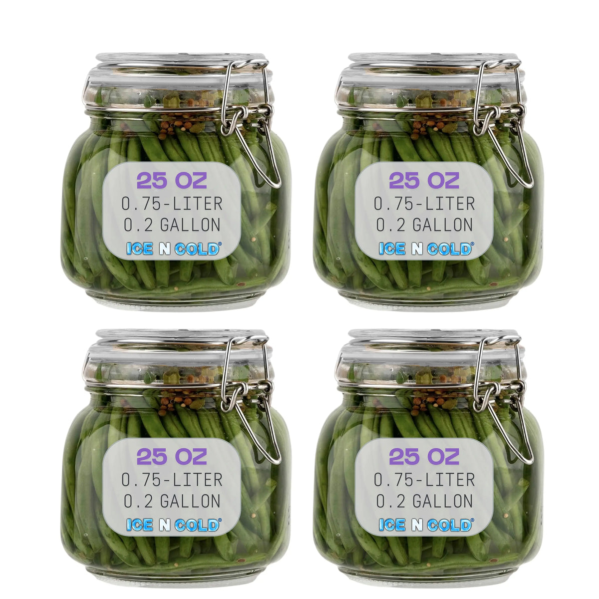 Airtight Glass Storage Jars with Clamp Lid – Food Storage Containers with Rubber Gasket Seal – Pantry & Kitchen Canisters for Dry Goods, Coffee, Sugar, Pasta – 0.4L to 4L Sizes Jay's Import & Export