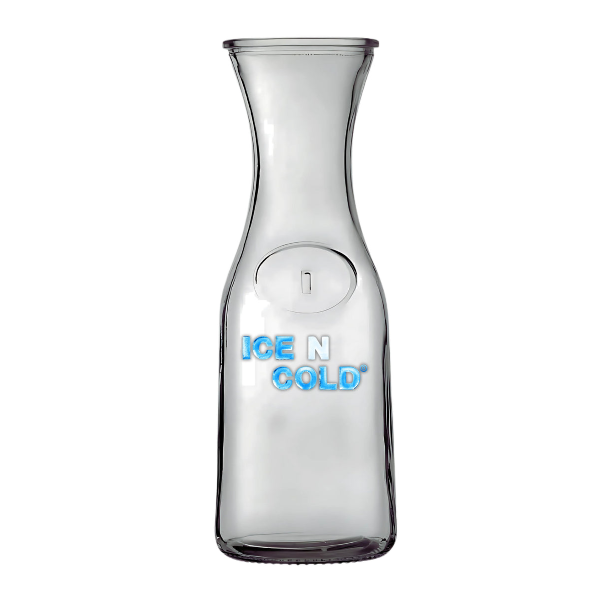 1-Liter Glass Carafe (33.8 oz / ~0.26 Gal) โ Wide Mouth Water, Juice, Wine and Drink Jug, Clear Durable Glass