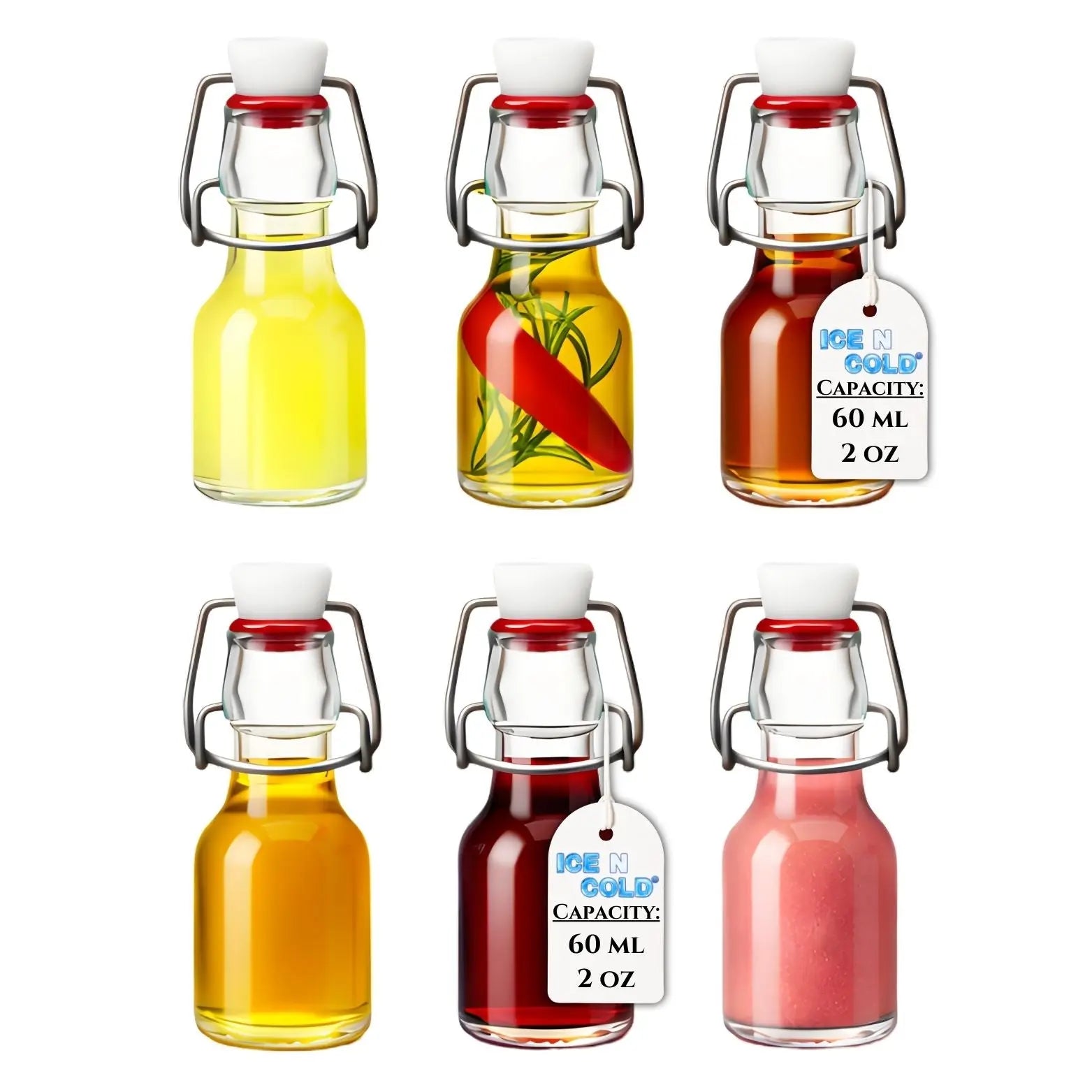 Glass Swing Top Bottles | Perfect for Limoncello, Syrups, Oils