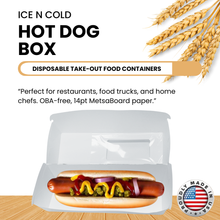 Load image into Gallery viewer, Regular Hot Dog Clamshell Containers