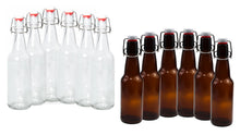Load image into Gallery viewer, 1 Gallon Glass Jugs and 16-20oz Growlers Sets For Beverages, Oil, Vinegar, Kombucha, Beer, Water, Soda, Kefir