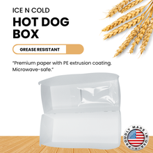 Load image into Gallery viewer, Regular Hot Dog Clamshell Containers