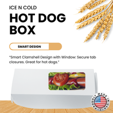 Load image into Gallery viewer, Regular Hot Dog Clamshell Containers