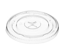 Load image into Gallery viewer, Clear Flat Lids with Straw Cut, PET