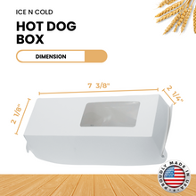 Load image into Gallery viewer, Regular Hot Dog Clamshell Containers