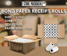 Load image into Gallery viewer, Thermal Paper - POS Receipt Paper Rolls - Credit Card Receipt Paper