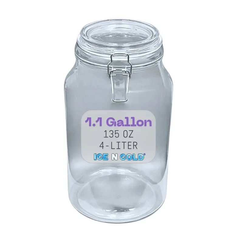 Airtight Glass Storage Jars with Clamp Lid – Food Storage Containers with Rubber Gasket Seal – Pantry & Kitchen Canisters for Dry Goods, Coffee, Sugar, Pasta – 0.4L to 4L Sizes Jay's Import & Export