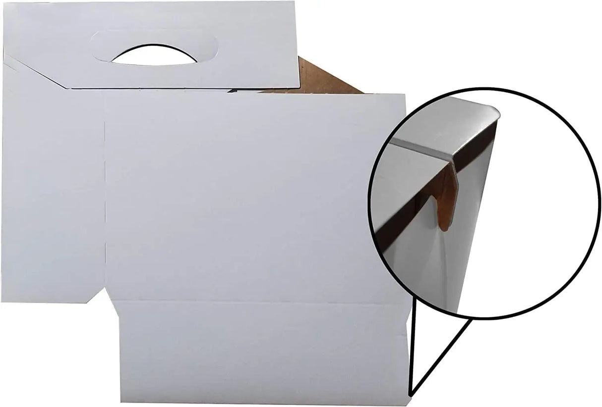 Cardboard Carrier | White Cardboard 12oz Bottle Carrier | 6 Pack ICE N COLD®