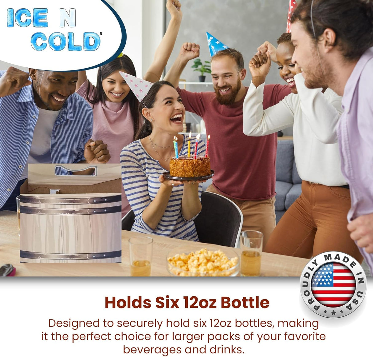 6pk Cardboard Carrier | Barrel Cardboard 12oz Bottle Carrier