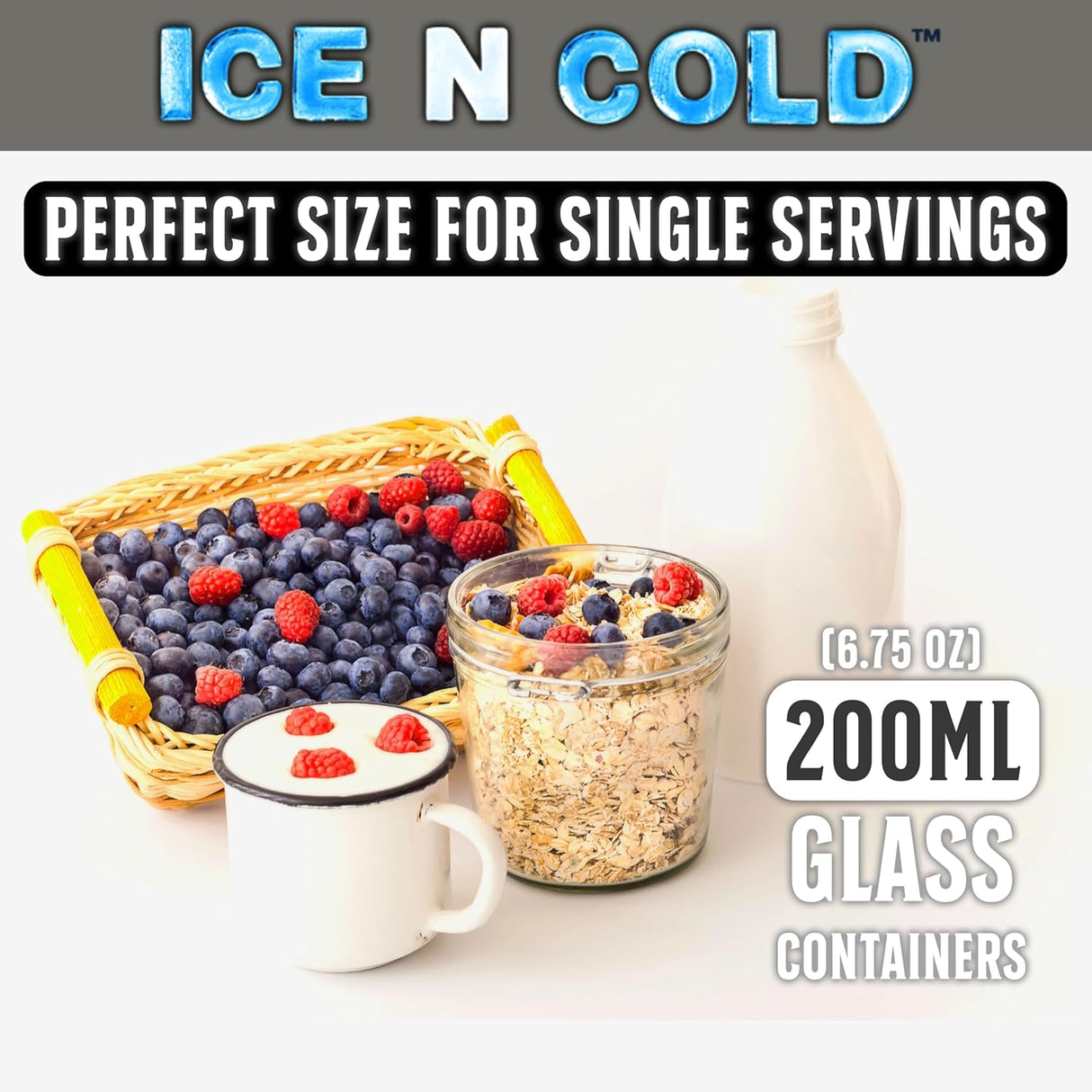 Multi-Use Glass Jars with Leakproof Clear Lid, Reusable & Eco-Friendly – Ideal for Jams, Sauces, Spices; Lead -Free and BPA-Free Glass Bottle