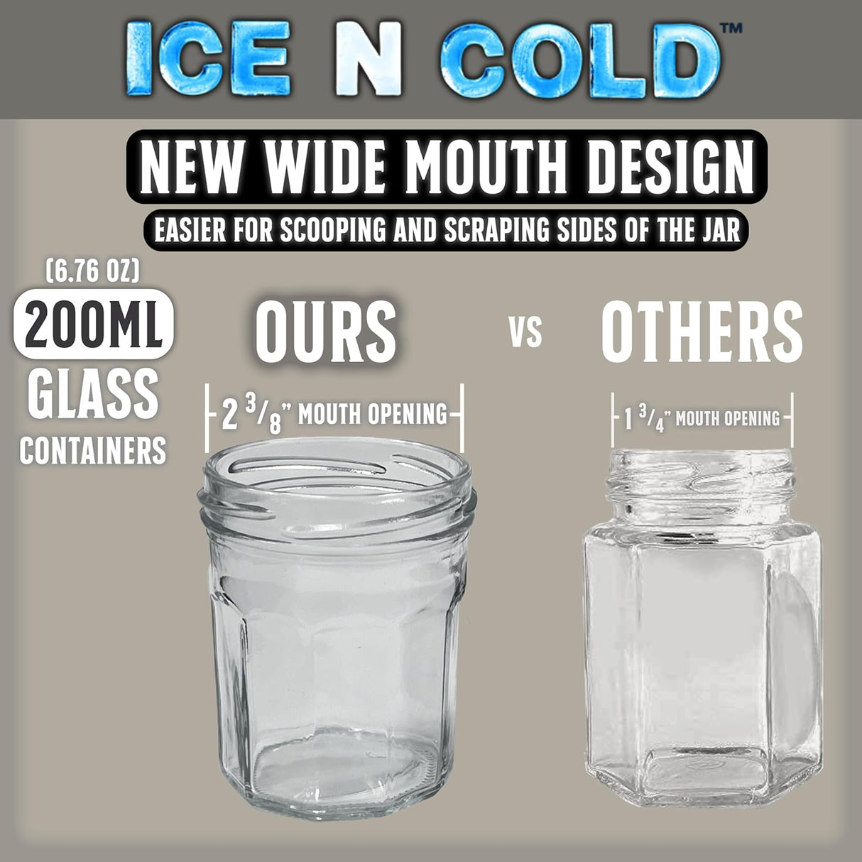 Multi-Use Glass Jars with Leakproof Clear Lid, Reusable & Eco-Friendly – Ideal for Jams, Sauces, Spices; Lead -Free and BPA-Free Glass Bottle