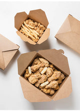 Load image into Gallery viewer, Kraft Folded Burger & Food Box (68oz) - 20 Count