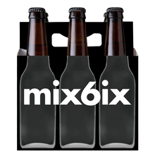 Load image into Gallery viewer, ICE N COLD 6 Pack Cardboard Carriers - Black X-Ray Style - Made in USA - Safe & Easy Transport for 12oz Beer or Soda Bottles