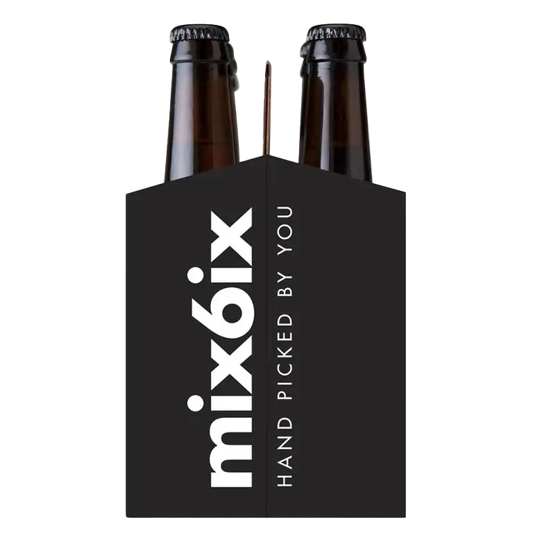 ICE N COLD® 6 Pack Cardboard Carriers - Black X-Ray Style - Made in USA - Safe & Easy Transport for 12oz Beer or Soda Bottles ICE N COLD®