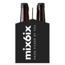 Load image into Gallery viewer, ICE N COLD 6 Pack Cardboard Carriers - Black X-Ray Style - Made in USA - Safe & Easy Transport for 12oz Beer or Soda Bottles
