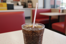 Load image into Gallery viewer, the straw is white, with only ONE red stripe