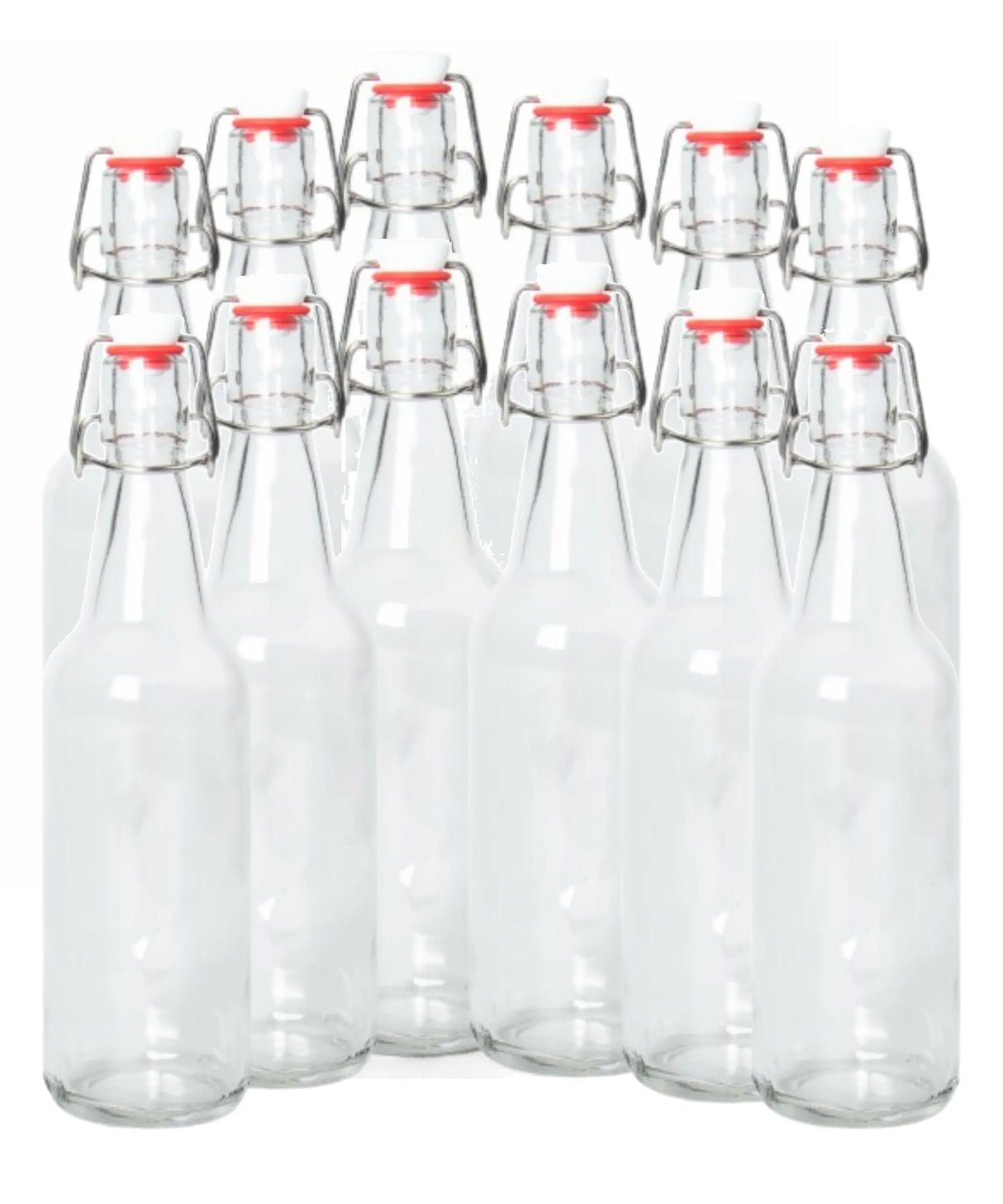 16-20oz Clear Growler with Flip Top Airtight Silicone Seal ICE N COLD®