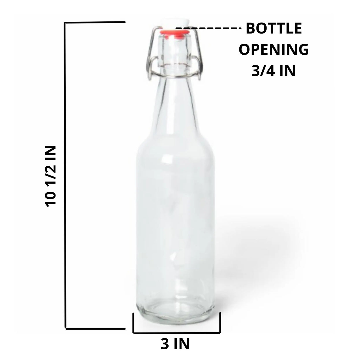 Jay's Import & Export | Clear 16-20oz Glass Growlers