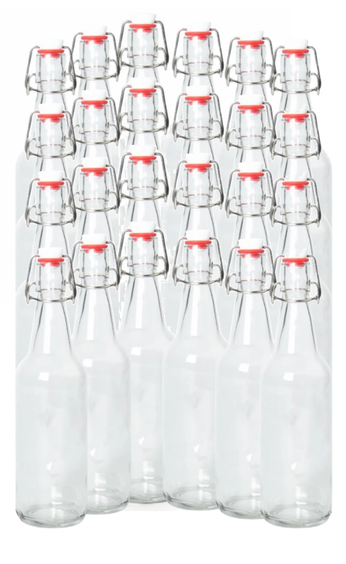 16-20oz Clear Growler with Flip Top Airtight Silicone Seal ICE N COLD®