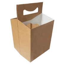 Load image into Gallery viewer, C-Store Packaging | 4-Pack Kraft Cardboard Carrier