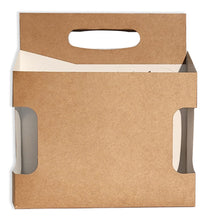 Load image into Gallery viewer, 6pk Cardboard Carrier | Kraft-New Die Cardboard 12oz Bottle Carrier | 6 Pack
