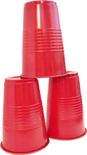 Load image into Gallery viewer, C-Store Packaging | Red Disposable Plastic Cups