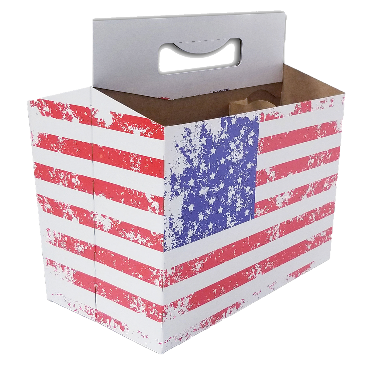 C-Store Packaging - American Flag Cardboard Carrier