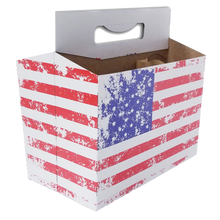 Load image into Gallery viewer, C-Store Packaging - American Flag Cardboard Carrier