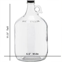 Load image into Gallery viewer, C-Store - 1 Gall Clear Glass Growler, glass jug