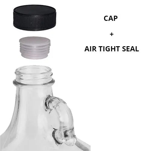 C-Store - 1 Gall Clear Glass Growler, glass jug