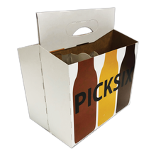 Load image into Gallery viewer, C-Store Packaging | Pick Six Bottles Cardboard 6 Pack Bottle Carrier