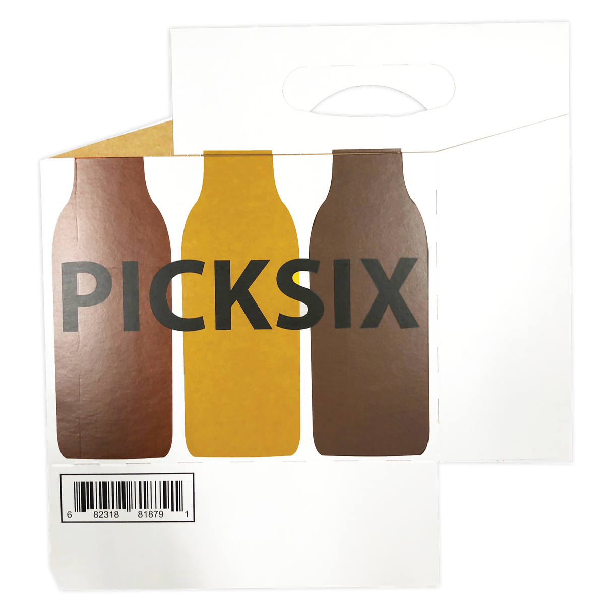 C-Store Packaging | Pick Six Bottles Cardboard 6 Pack Bottle Carrier