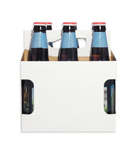 Load image into Gallery viewer, Cardboard Carrier | White-New Die Cardboard 12oz Bottle Carrier | 6 Pack
