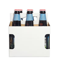 Load image into Gallery viewer, Cardboard Carrier | White-New Die Cardboard 12oz Bottle Carrier | 6 Pack