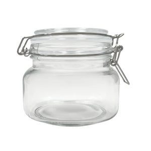 Airtight Glass Storage Jars with Clamp Lid – Food Storage Containers with Rubber Gasket Seal – Pantry & Kitchen Canisters for Dry Goods, Coffee, Sugar, Pasta – 0.4L to 4L Sizes Jay's Import & Export