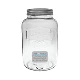 Large Glass Jar in 8 liter and 4 liter- Clear Wide Mouth Container for Storage, Kitchen, Pantry, and Laundry