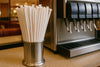 Plastic Straws, Paper Wrapped - 7 3/4" - Clear, Bendable (3,000 Straws)