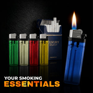 Solar Lite® Clear Lighters | 50ct | Bonus Free 5-Pack lighters Included with Every 50pk Purchase. ICE N COLD®