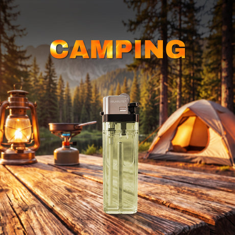 Solar Lite® Clear Lighters | 50ct | Bonus Free 5-Pack lighters Included with Every 50pk Purchase. ICE N COLD®
