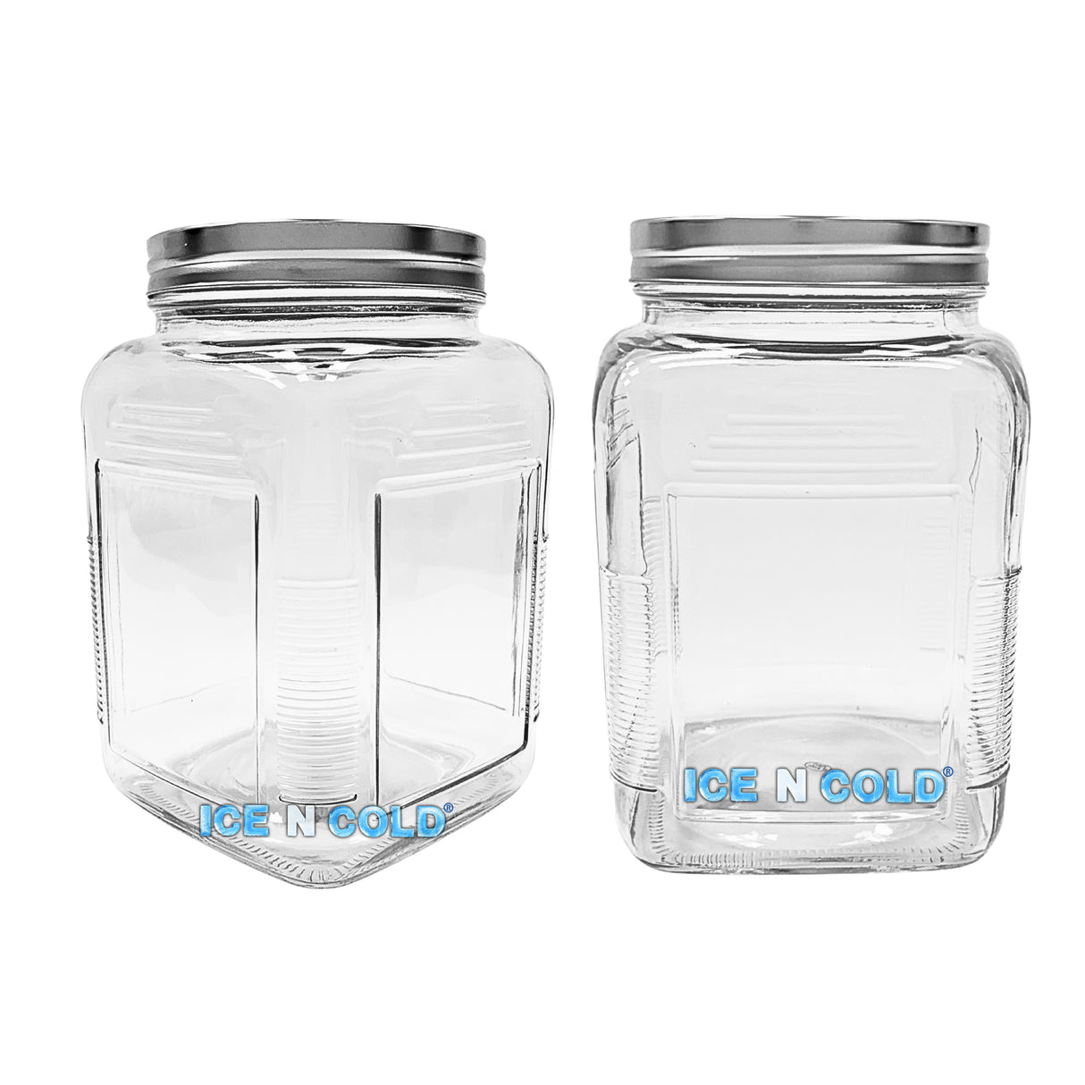 3-Liter Glass Storage Jar – 0.79 Gallon, 101 Oz, with Brushed Aluminum Lid