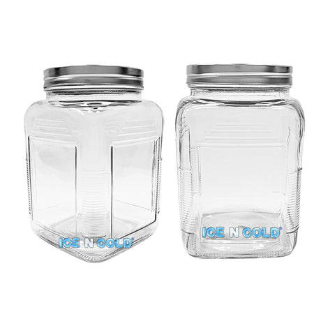 3-Liter Glass Storage Jar – 0.79 Gallon, 101 Oz, with Brushed Aluminum Lid