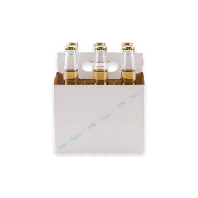 Cardboard Carrier | White Cardboard 12oz Bottle Carrier | 6 Pack ICE N COLD®