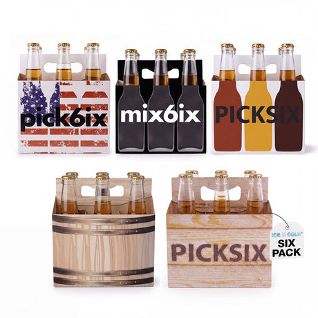 6pk Variety Pack Cardboard Carrier (Variety Pack) 12oz Bottles & Cans | Made In USA ICE N COLD®
