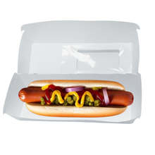 Load image into Gallery viewer, Regular Hot Dog Clamshell Containers
