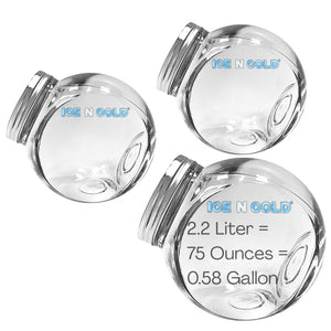 Angled Glass Jar with Stainless Steel Lid | Multi-Use Storage Container
