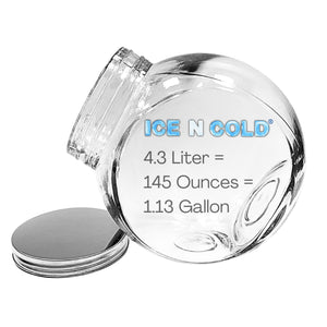 Angled Glass Jar with Stainless Steel Lid | Multi-Use Storage Container