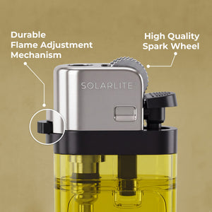 Solar Lite® Clear Lighters | 50ct | Bonus Free 5-Pack lighters Included with Every 50pk Purchase. ICE N COLD®