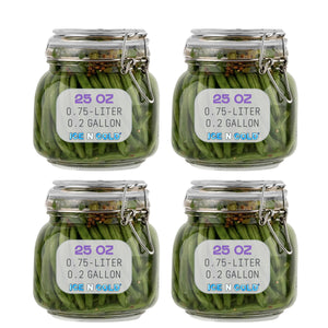 Airtight Glass Storage Jars with Clamp Lid – Food Storage Containers with Rubber Gasket Seal – Pantry & Kitchen Canisters for Dry Goods, Coffee, Sugar, Pasta – 0.4L to 4L Sizes Jay's Import & Export