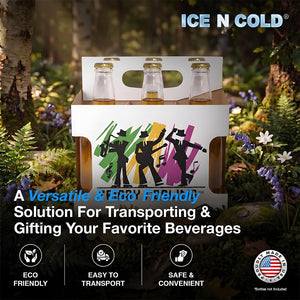 6pk Cardboard Carrier (Friday Feeling Die-Cut) 12oz Bottles & Cans | Made In USA C-Store Packaging